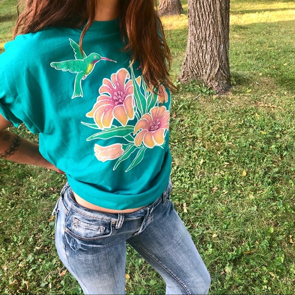 Vintage single stitch hummingbird t-shirt - Picture 8 of 8